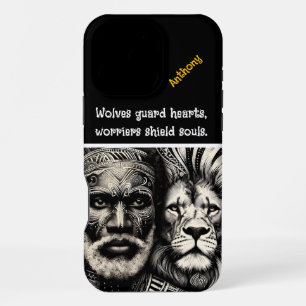 Blend of African culture and wildlife iPhone 16 Pro Max Case