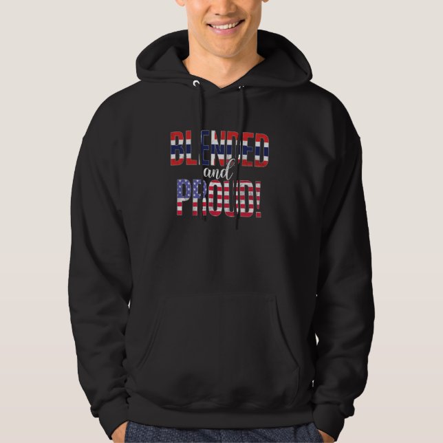 Blended And Proud Nationality Half Norwegian Half  Hoodie (Front)