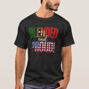 Blended And Proud Nationality Half Portuguese Half T-Shirt