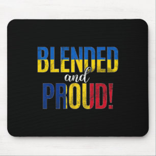 Blended And Proud Nationality Half Ukrainian Half Mouse Pad