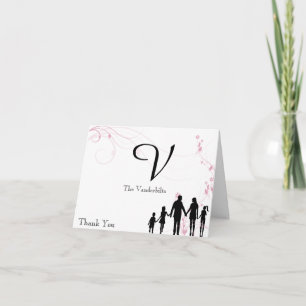 Blended Family Wedding Thank You Card