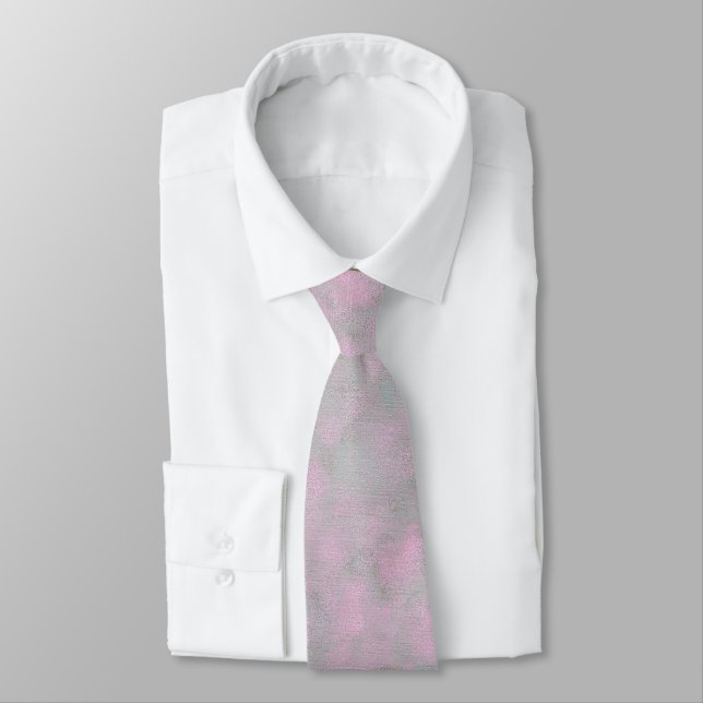 Blended Pink and Grey Blends Custom Ties (Tied)