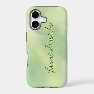 Blended Shades of Yellow and Green Custom Text