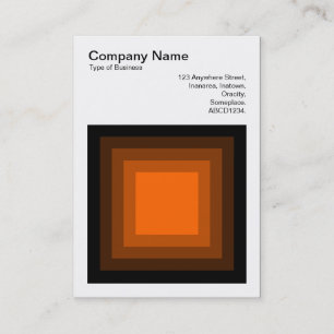 Blended Square - Black to Orange Business Card
