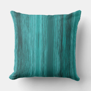 Blended Teal Blue Green Stripes Cushion