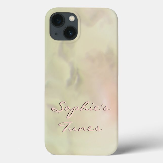 Blended Yellow and Peach with Custom Text Effects Case-Mate iPhone Case (Back)