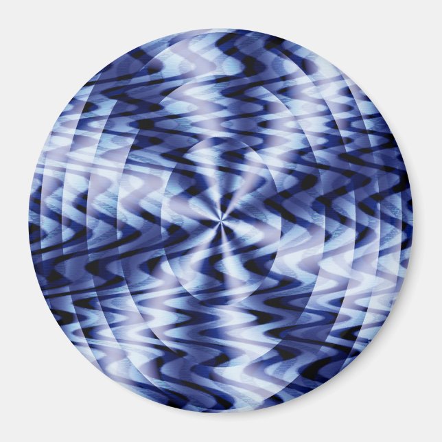 Blending in blue waves... magnet (Front)