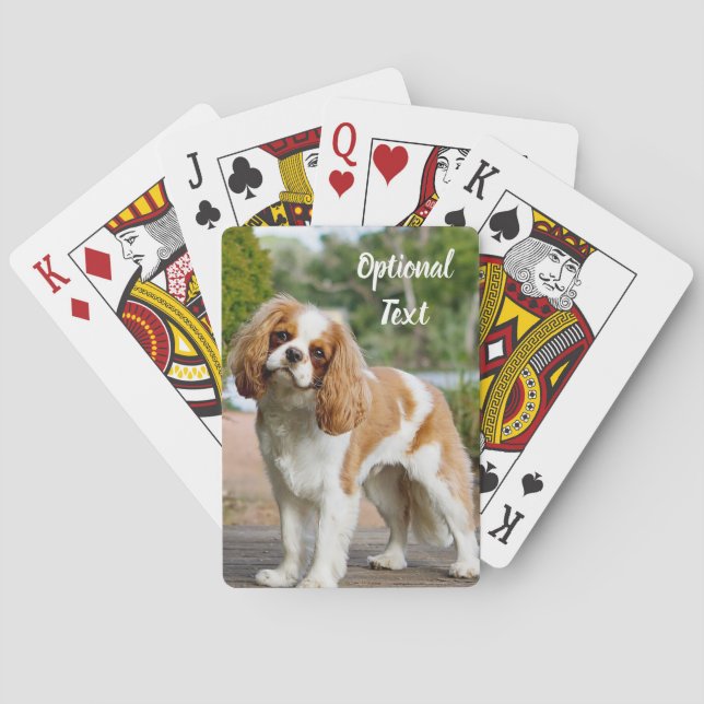 Blenheim Cavalier King Charles Spaniel Dog Playing Cards (Back)