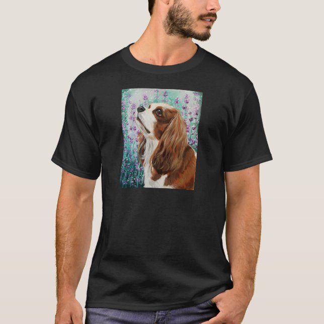 Blenheim Cavalier King Charles Spaniel T-Shirt (Front)