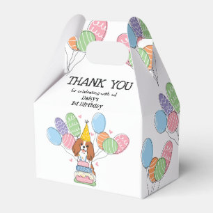 Blenheim Cavalier King Charles Spaniel Thank You Favour Box