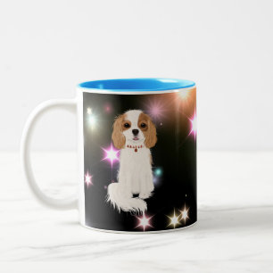Blenheim Cavalier King Charles Spaniel Two-Tone Coffee Mug