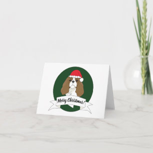 Blenheim King Charles Cavalier Christmas Card