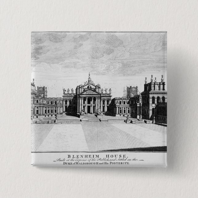 Blenheim Palace 15 Cm Square Badge (Front)