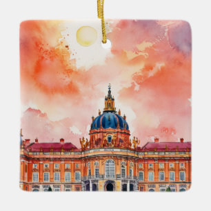 Blenheim Palace Oil Painting Ceramic Ornament