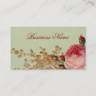 Blenheim Rose - Elegant Sage Green Business Card