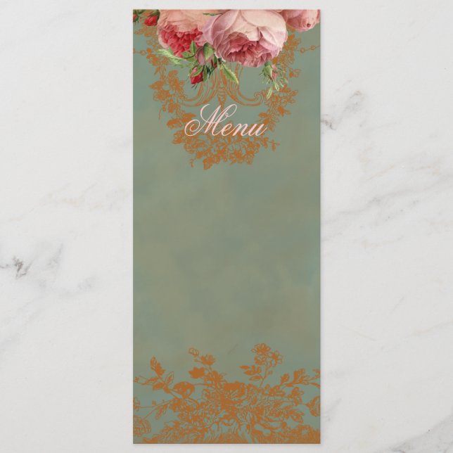 Blenheim Rose Menu (Front)