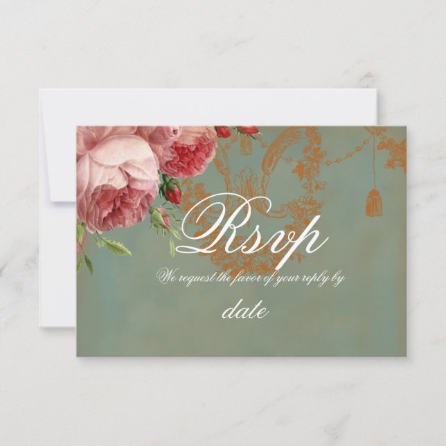 Blenheim Rose RSVP Invitation (Front)