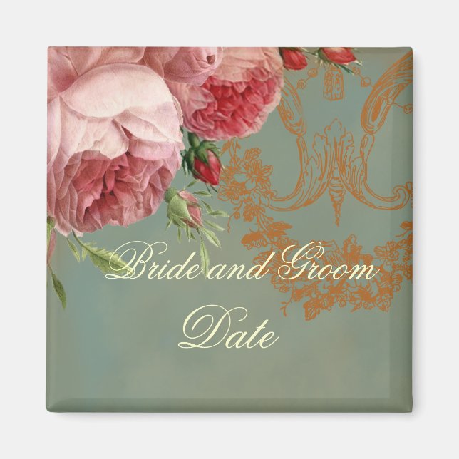 Blenheim Rose Save the Date Magnet (Front)