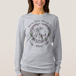 Bless Ewe Sheep Co - Lavender Sheep Logo T-Shirt