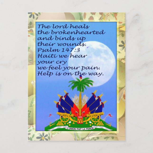 Bless Haiti_Postcard Postcard (Front)