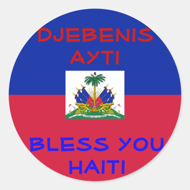 Bless Haiti stickers (Front)