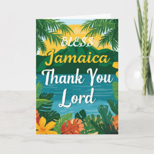 Bless Jamaica thanksgiving Card