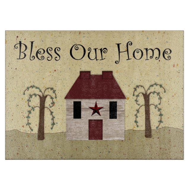 Bless Our Home  Cutting Board (Front)