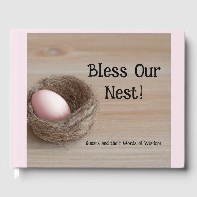 Bless Our Nest, Nesting Party Guest Book (Front)