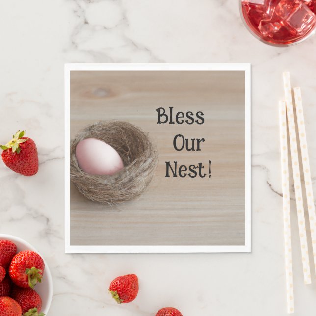 Bless Our Nest, Nesting Party Napkin (Insitu)