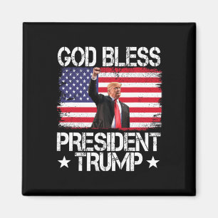 Bless President Trump 2024 Support Trump Election  Magnet
