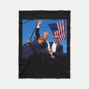 Bless President Trump Fleece Blanket