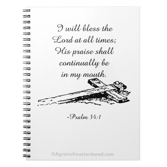 Bless The Lord Notebook (Front)