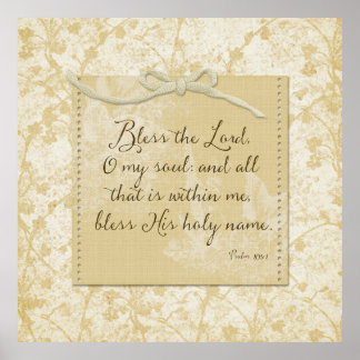 Bless the Lord O My Soul Poster