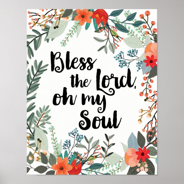 Bless the Lord, Oh My Soul Poster (Front)