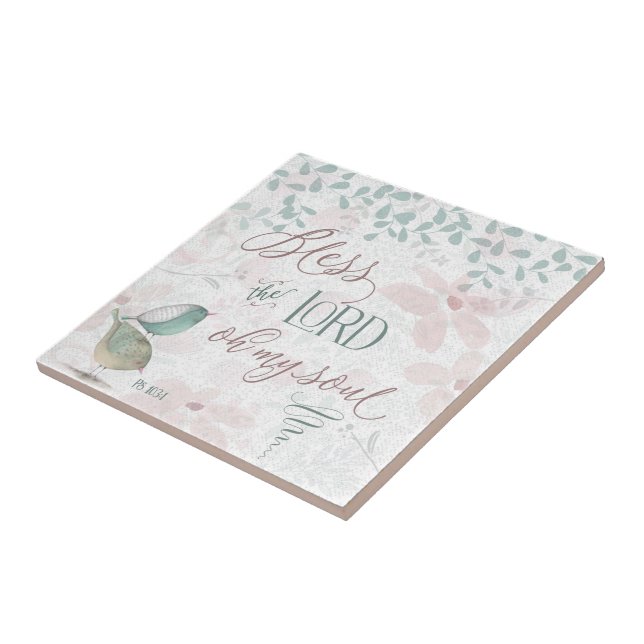 Bless the Lord - Ps 103:1 Tile (Side)