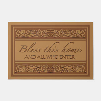 Bless This Home And All Who Enter Door Mat