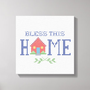 Bless This Home Canvas Print
