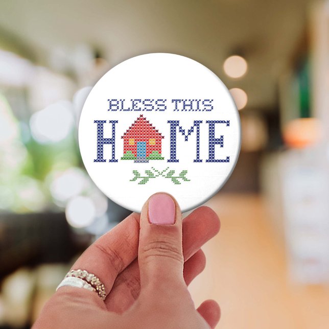 Bless This Home Sticker (Bless this home, a reflection that faith and peace thrive in your home wherever you live.)