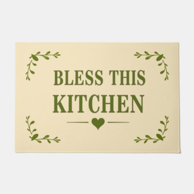Bless This Kitchen Doormat (Front)
