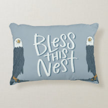 Bless This Nest SWFL Eagle Cam Accent Pillow