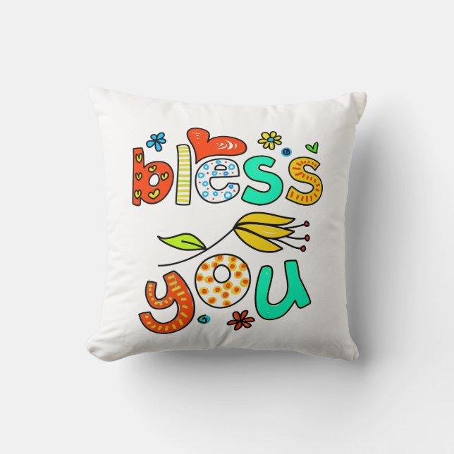Bless You Child's Pillow (Front)
