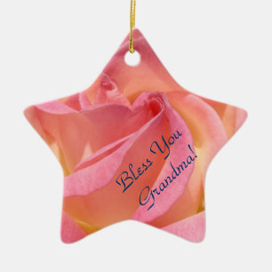 Bless you Grandma! ornaments We Love You Rose