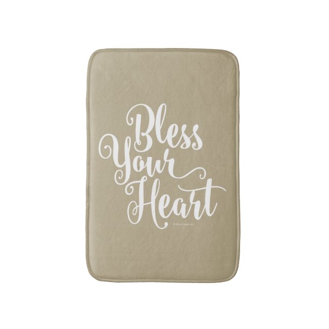 Bless Your Heart Bath Mat (Front Vertical)