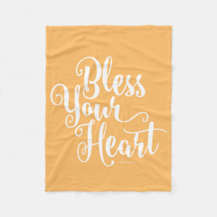 Bless Your Heart Fleece Blanket