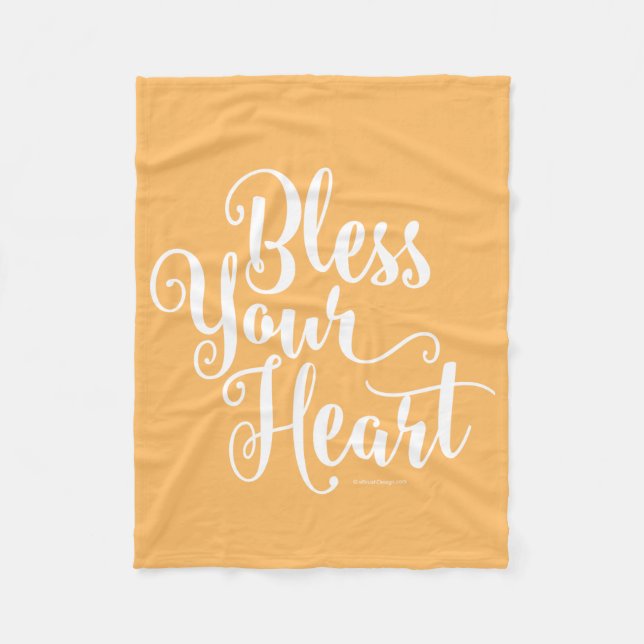 Bless Your Heart Fleece Blanket (Front)