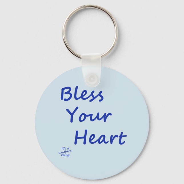 Bless Your Heart Key Ring (Front)