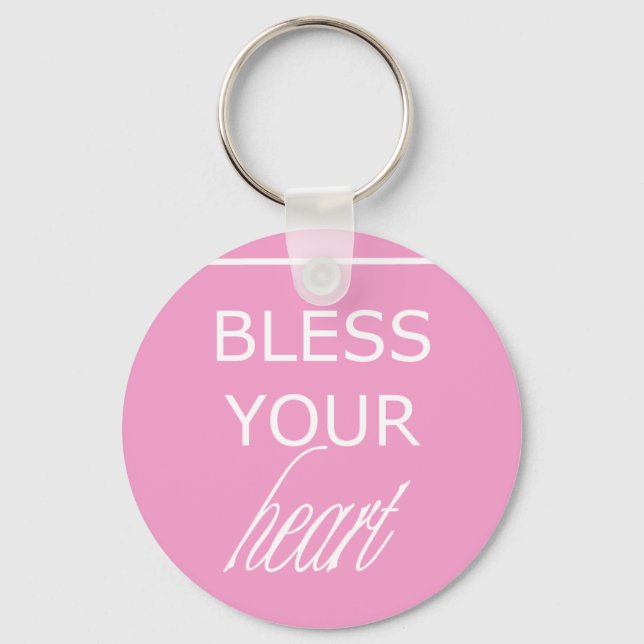 Bless Your Heart Key Ring (Front)