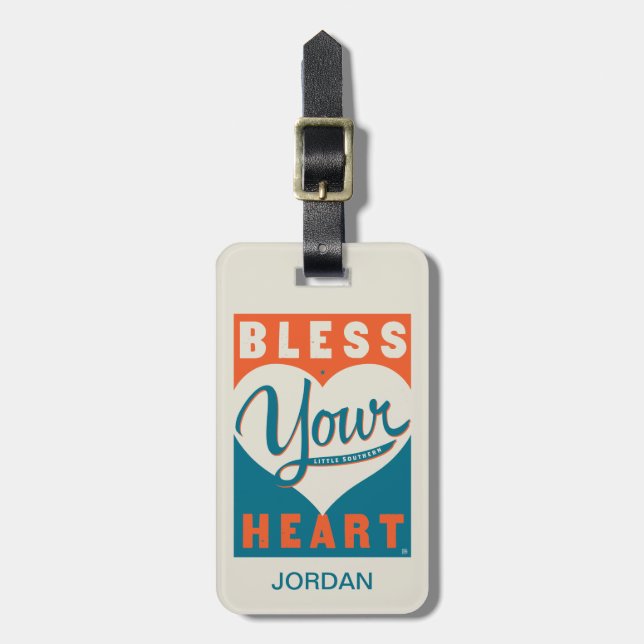 Bless Your Heart Luggage Tag (Front Vertical)