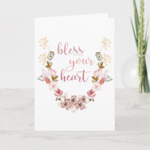 Bless Your Heart (pink flowers)