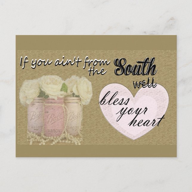 Bless Your Heart Postcard (Front)